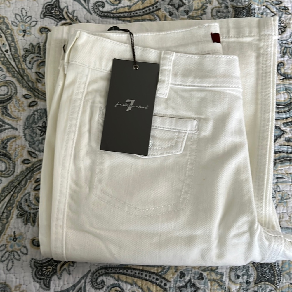 7 for all mankind White Georgia Jeans NWT